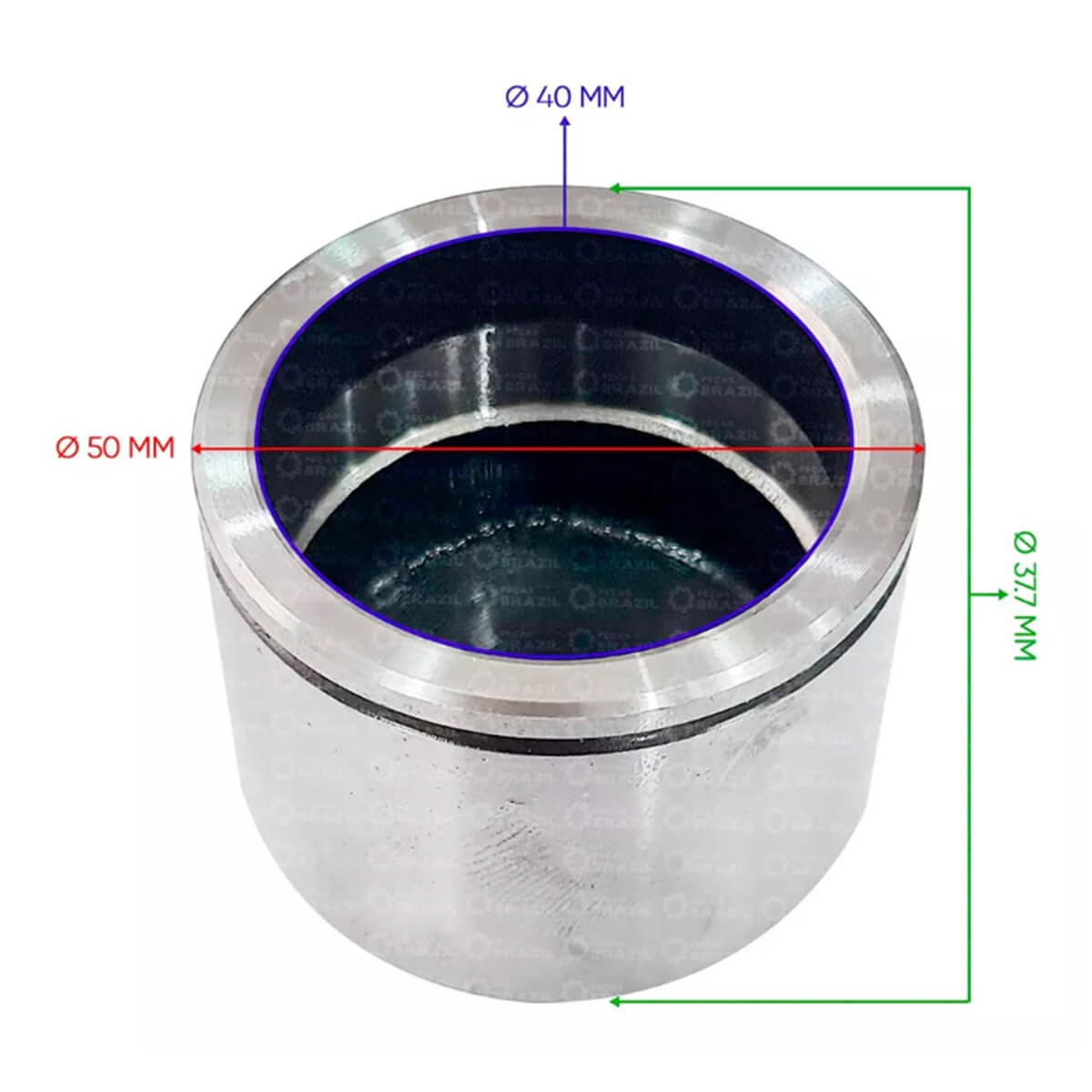 Kit c/ 16 Pistões de Freio 50mm P/ Pa Car...