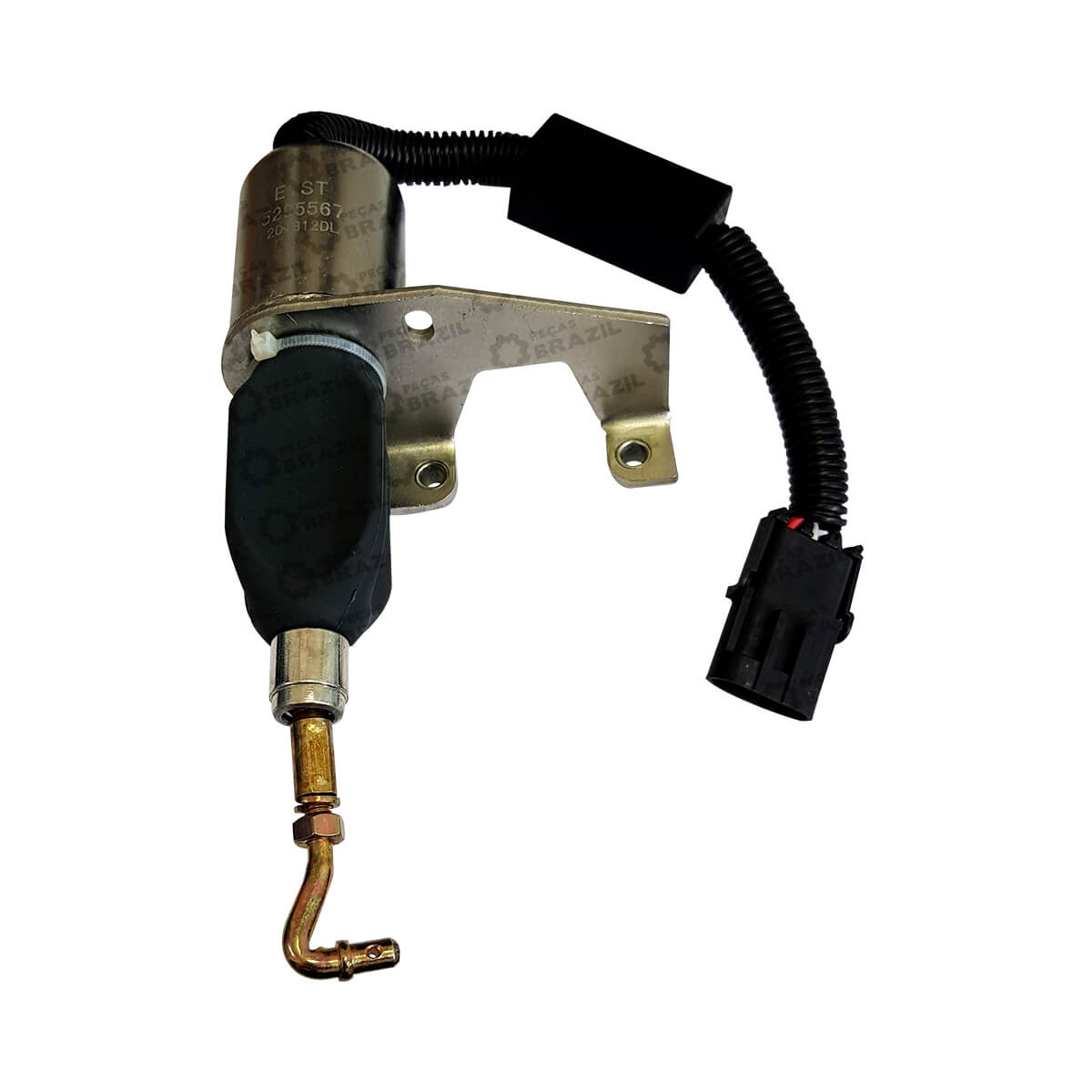 Válvula Solenoide De Parada Do Motor - Cu...