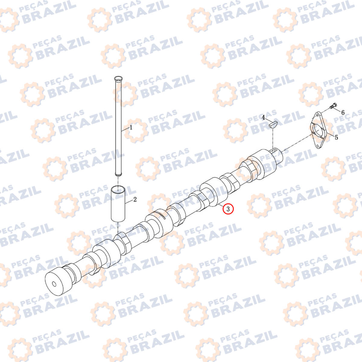 EIXO COMANDO MOTOR YTO LIUGONG / SP111743
